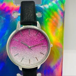 Watch  Deep pink and silver sparkle!!!
